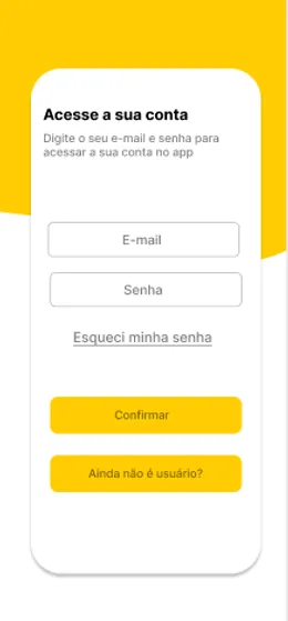 Telas do aplicativo LaNaDança. Tela 2 de 3.